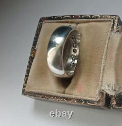 Antique Victorian Solid Silver Ring, Birmingham Hallmarked 1876