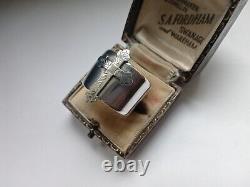 Antique Victorian Solid Silver Ring, Fully Hallmarked 1860