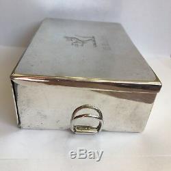 Antique Victorian Solid Silver Sandwich Box By James Dixon & Sons 1897 12.5cm