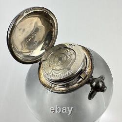 Antique Victorian Solid Silver Sovereign Case Joseph Whitten 3cm