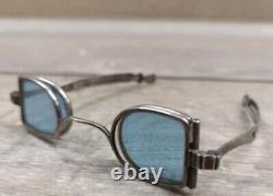 Antique Victorian Solid Silver Spectacles & Sun Lenses Shades Thomas Millington