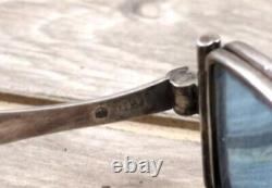 Antique Victorian Solid Silver Spectacles & Sun Lenses Shades Thomas Millington
