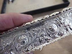 Antique Victorian Solid Sterling Silver Box London Made Dates C1879