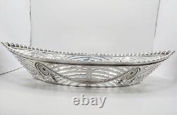 Antique Victorian Solid Sterling Silver Bread or Fruit Bowl Fully Hallmarked