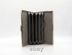 Antique Victorian Solid Sterling Silver Concertina Card Case Fully Hallmarked