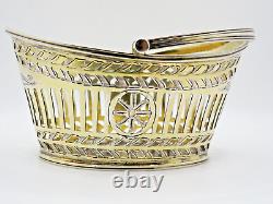 Antique Victorian Solid Sterling Silver Gilt Bonbon Basket Fully Hallmarked