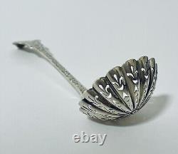 Antique Victorian Solid Sterling Silver Sugar Sifter Spoon Pierced Ladle 1843