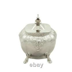 Antique Victorian Sterling Silver Caddy 1896