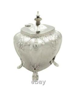 Antique Victorian Sterling Silver Caddy 1896
