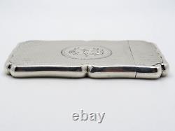 Antique Victorian Sterling Silver Calling Card Case Fully Hallmarked 1875