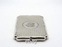 Antique Victorian Sterling Silver Calling Card Case Fully Hallmarked 1875