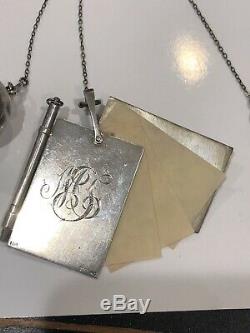 Antique Victorian Sterling Silver Chatelaine Foster & Bailey 1880-1900