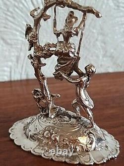Antique Victorian Sterling Silver Figural Model (chester 1899)