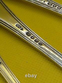 Antique Victorian Sterling Silver Hallmarked 1855 Spoons, Fork Set