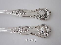 Antique Victorian Sterling Silver Kings Pattern Canteen of Cutlery 1891-1896