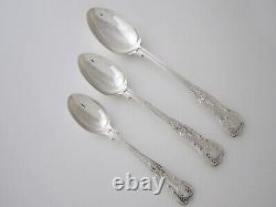 Antique Victorian Sterling Silver Kings Pattern Canteen of Cutlery 1891-1896