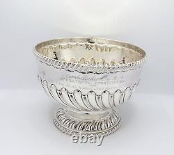 Antique Victorian Sterling Silver Presentation Bowl Fully Hallmarked No Scrap