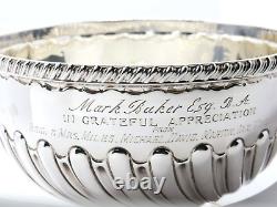 Antique Victorian Sterling Silver Presentation Bowl Fully Hallmarked No Scrap