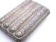 Antique Victorian Sterling Silver Repousse 4 Tube Cigar Case