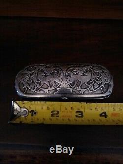 Antique Victorian Sterling Silver Spectacles Glasses Case