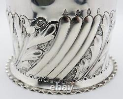 Antique Victorian Sterling Silver Table Flower Pot Vase Fully Hallmarked 1897