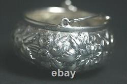 Antique Victorian Sterling Silver Tea Ball Infuser Strainer Heavily Repousse