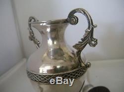 Antique Victorian Sterling Silver Vase pair William Comyns Rowland Frazer London