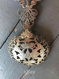Antique Victorian Tiffany Sterling Silver Aesthetic Ladle Spoon Art Nouveau Face