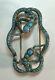 Antique Victorian Turquoise Entwined Snake Buckle