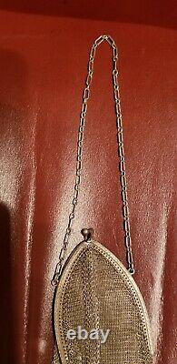 Antique Victorian Whiting& Davis Sterling Silver Mesh Purse