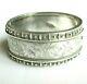 Antique Victorian Solid Silver Wide Chunky Bangle Bracelet
