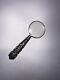 Antique Victorian Sterling Silver Magnifying Glass, Repousse