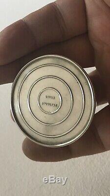 Antique Vintage Canadian Solid Sterling Silver Birks Jewellery Double Ring Box