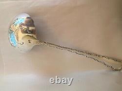 Antique Wendell Manufacturing Co 14 Long Floral Soup Ladle Sterling Silver Gorg