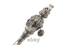 Antique William IV Sterling Silver Baby Rattle 1836