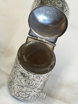 Antique london silver 1891 sampson morden perfume bottle