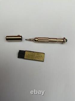 Antique marked S Mordan 9 Ct Gold Stunning Propelling Pencil Rare model 8245