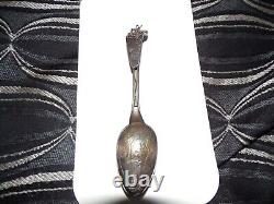 Antique sterling silver mechanical gold or coal miners spoon