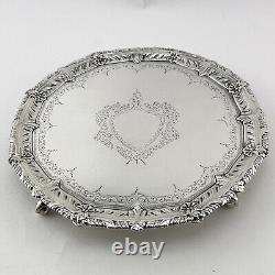 Attractive Victorian Sterling Silver Salver