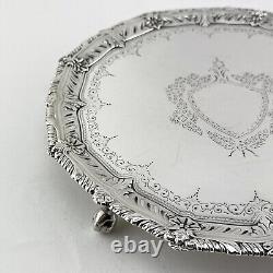 Attractive Victorian Sterling Silver Salver