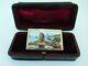 Beautiful 19th Century Grand Tour Solid Silver & Minature Enamel Painting Brooch