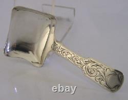 Beautiful English Victorian Solid Sterling Silver Caddy Spoon 1842