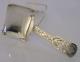 Beautiful English Victorian Solid Sterling Silver Caddy Spoon 1842