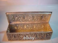 Beautiful Rare-genuine Solid Silver Siamese Gods /godesses Box! Victorian