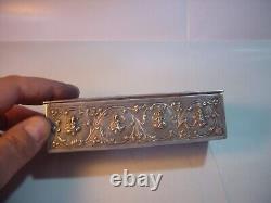 Beautiful Rare-genuine Solid Silver Siamese Gods /godesses Box! Victorian