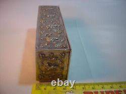 Beautiful Rare-genuine Solid Silver Siamese Gods /godesses Box! Victorian