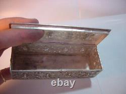 Beautiful Rare-genuine Solid Silver Siamese Gods /godesses Box! Victorian