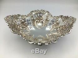 Beautiful Solid Silver Victorian Pierced Bowl James Dixon & Sons Sheffield 1893