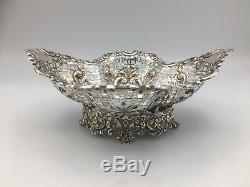 Beautiful Solid Silver Victorian Pierced Bowl James Dixon & Sons Sheffield 1893