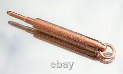 Beautiful Victorian 9ct Gold Engine Turned Propelling Pencil